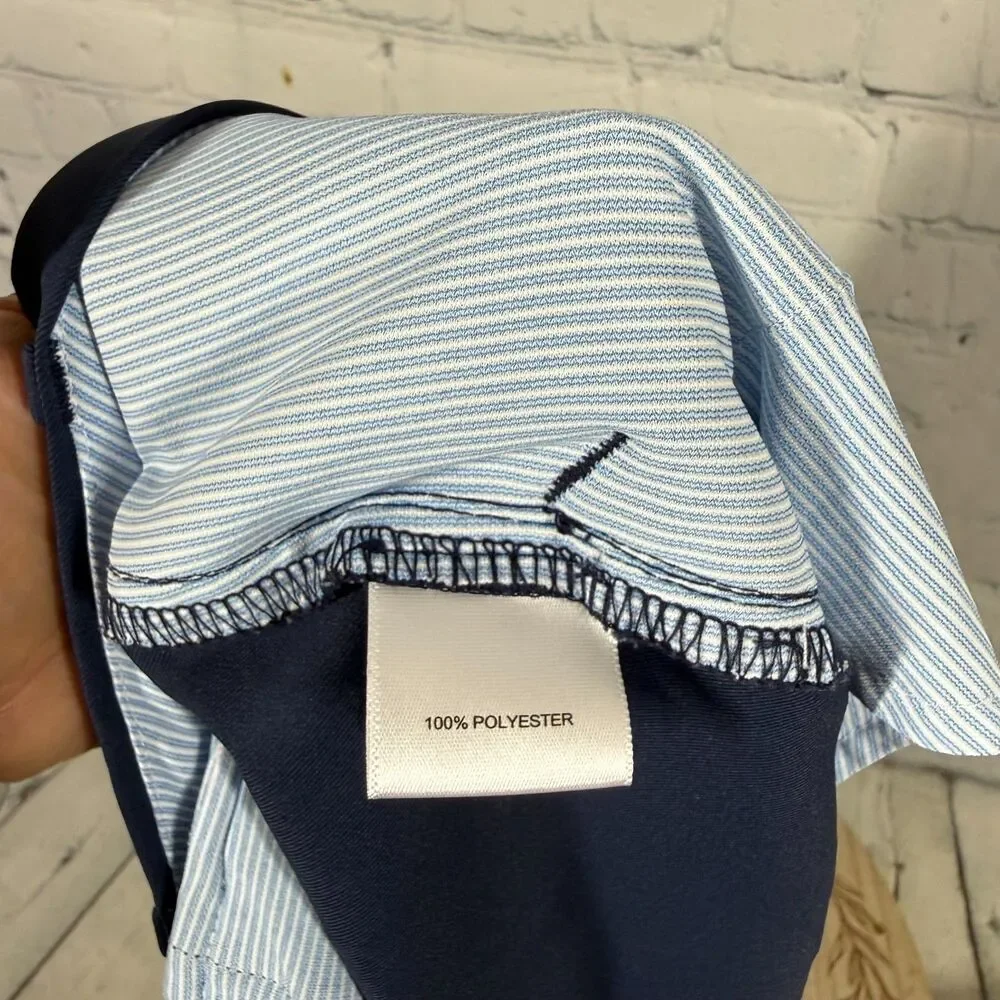 Peter Millar Crown Sport Golf Shorts Men Size 40 Blue Performance Stretch Chino
